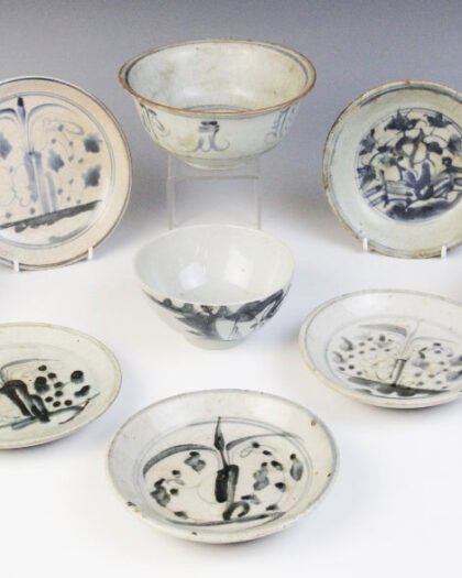 Large collection of Chinese shipwreck cargo wares, Ming dynasty and later