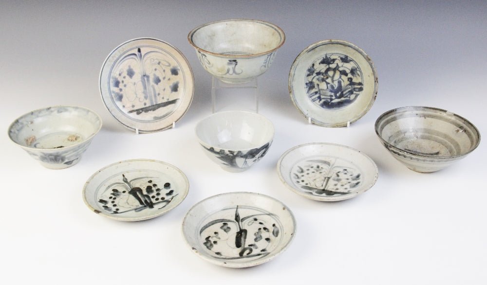Large collection of Chinese shipwreck cargo wares, Ming dynasty and later