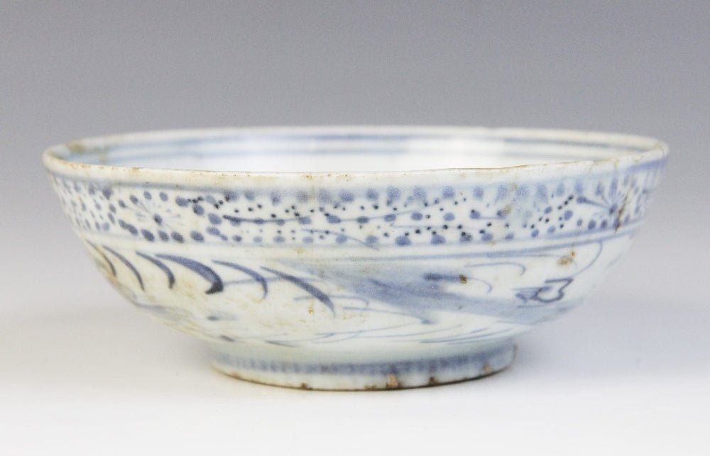 Collection of Chinese blue and white shipwreck cargo wares, Ming dynasty and later — detail 7