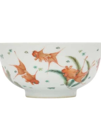 Famille verte goldfish bowl, Tongzhi
