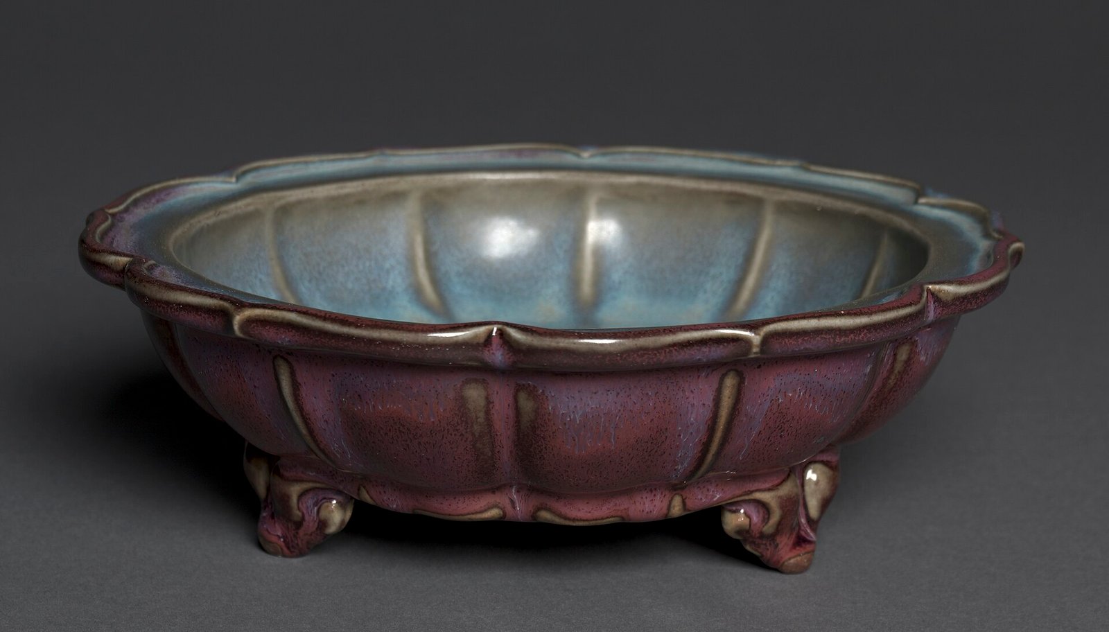 Jun ware bulb bowl, Juntai, Henan, dated by the museum to the early fifteenth century