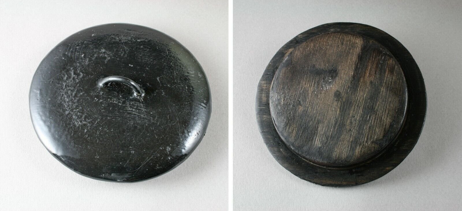 Korean moon jar, used as a mizusashi for the Japanese tea ceremony, 18th century Joseon — detail 7